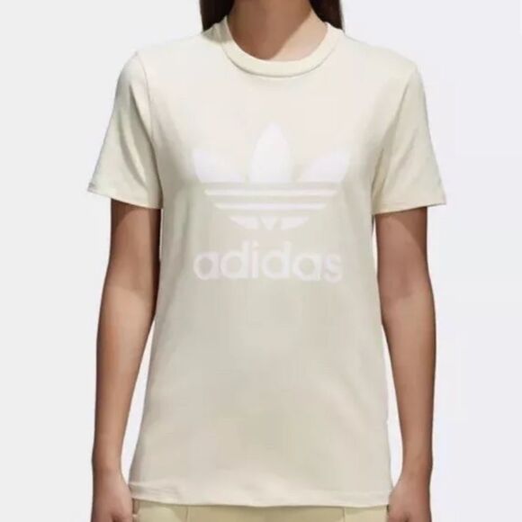 Adidas Trefoil Tee CV9893 Missun/White T-Shirt XL - Picture 4 of 5